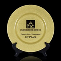 Gold Granby Plate Award w/ Wooden Stand (11")